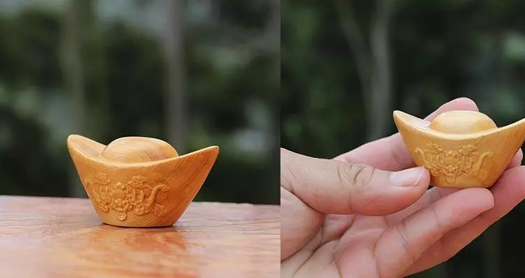 一組迷你可愛(ài)的手把件木雕工藝品