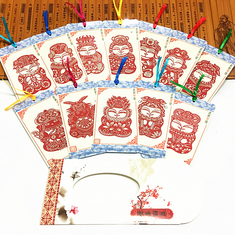 家佳樂文學(xué)古典元素剪紙書簽設(shè)計