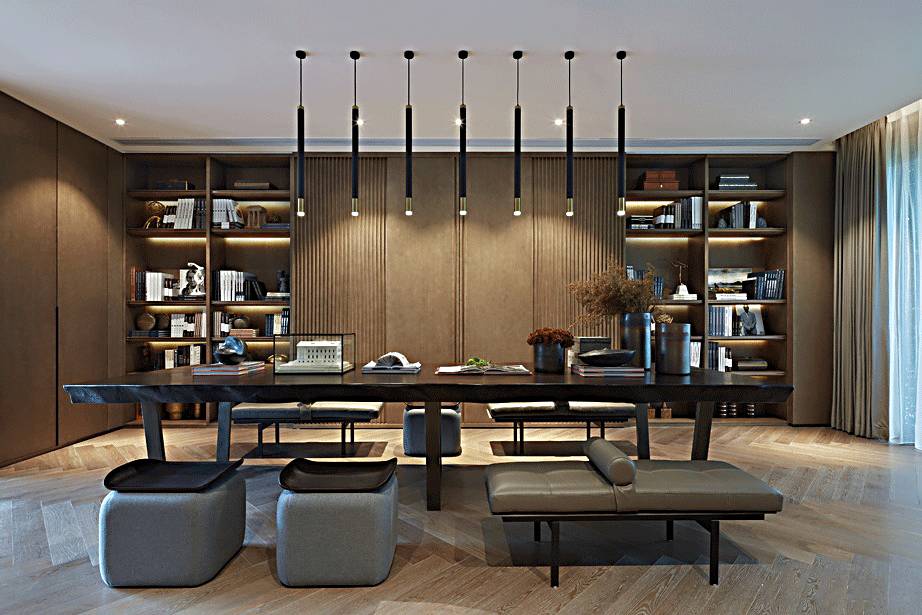 書房和茶室，新中式風(fēng)格的絕佳展現(xiàn)