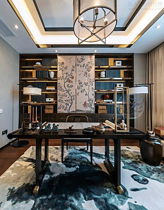 書(shū)房和茶室，新中式風(fēng)格的絕佳展現(xiàn)