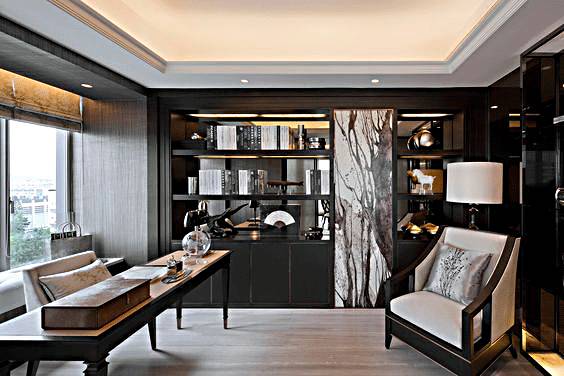 書房和茶室，新中式風(fēng)格的絕佳展現(xiàn)