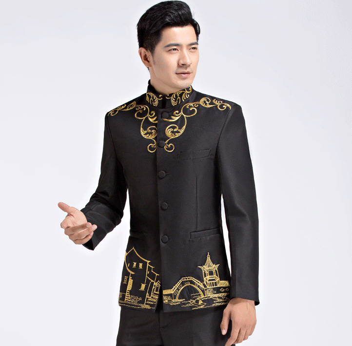 刺繡家佳樂文學(xué)中山裝