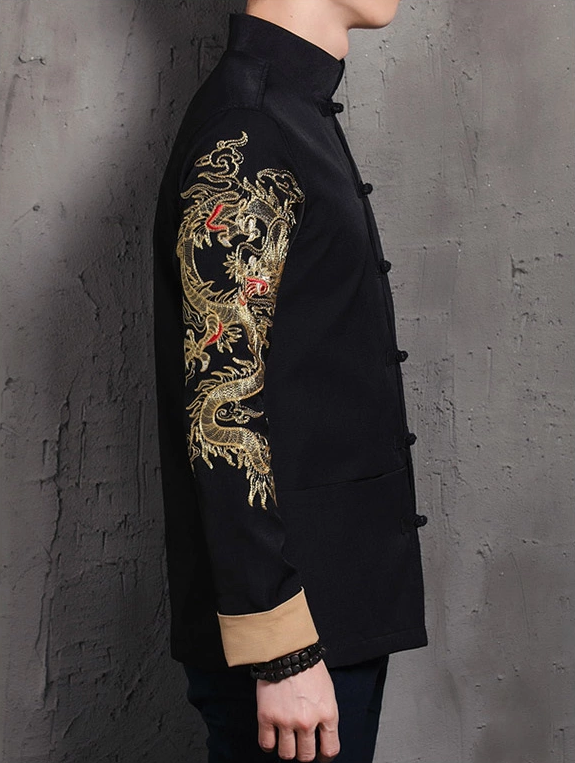 個(gè)性刺繡家佳樂文學(xué)唐裝