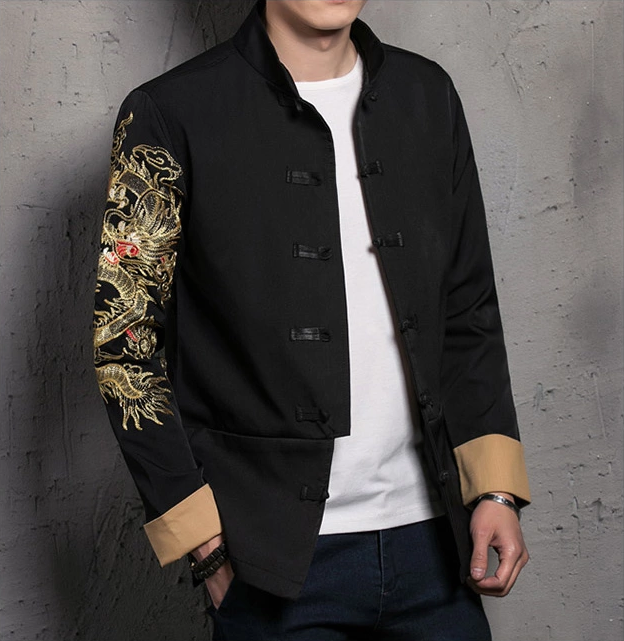 個(gè)性刺繡家佳樂文學(xué)唐裝