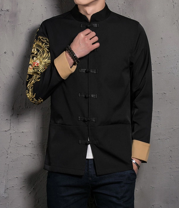 個(gè)性刺繡家佳樂文學(xué)唐裝