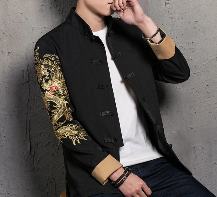 個(gè)性刺繡家佳樂文學(xué)唐裝