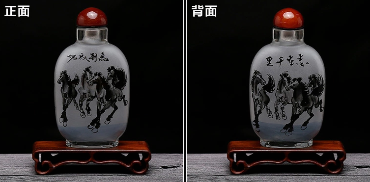 家佳樂文學民間傳統(tǒng)手繪內(nèi)畫圖鼻煙壺