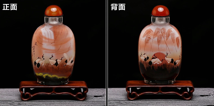 家佳樂文學民間傳統(tǒng)手繪內(nèi)畫圖鼻煙壺