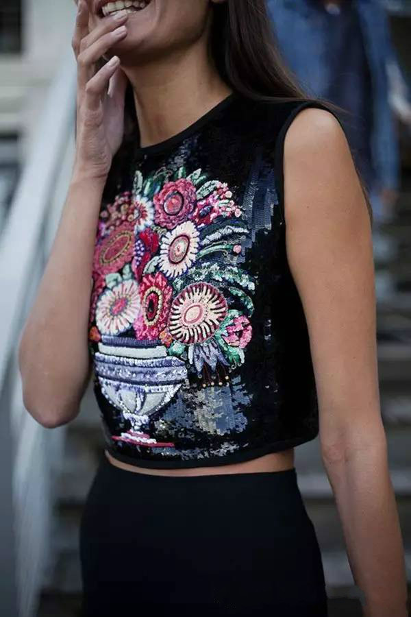 美的讓人無法呼吸，唯美刺繡圖案圖片