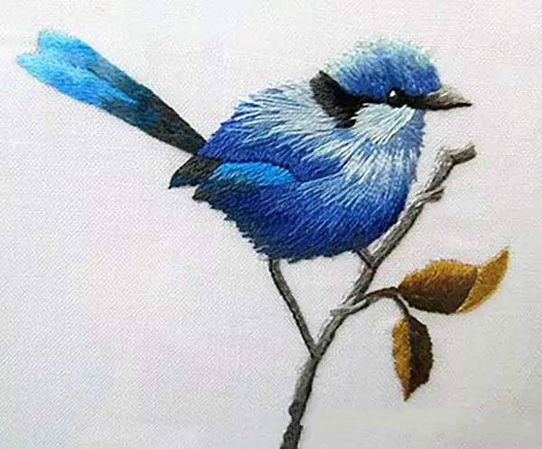 美的讓人無(wú)法呼吸，唯美刺繡圖案圖片