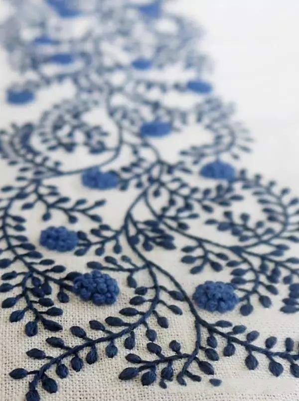 美的讓人無法呼吸，唯美刺繡圖案圖片