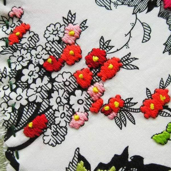 美的讓人無法呼吸，唯美刺繡圖案圖片