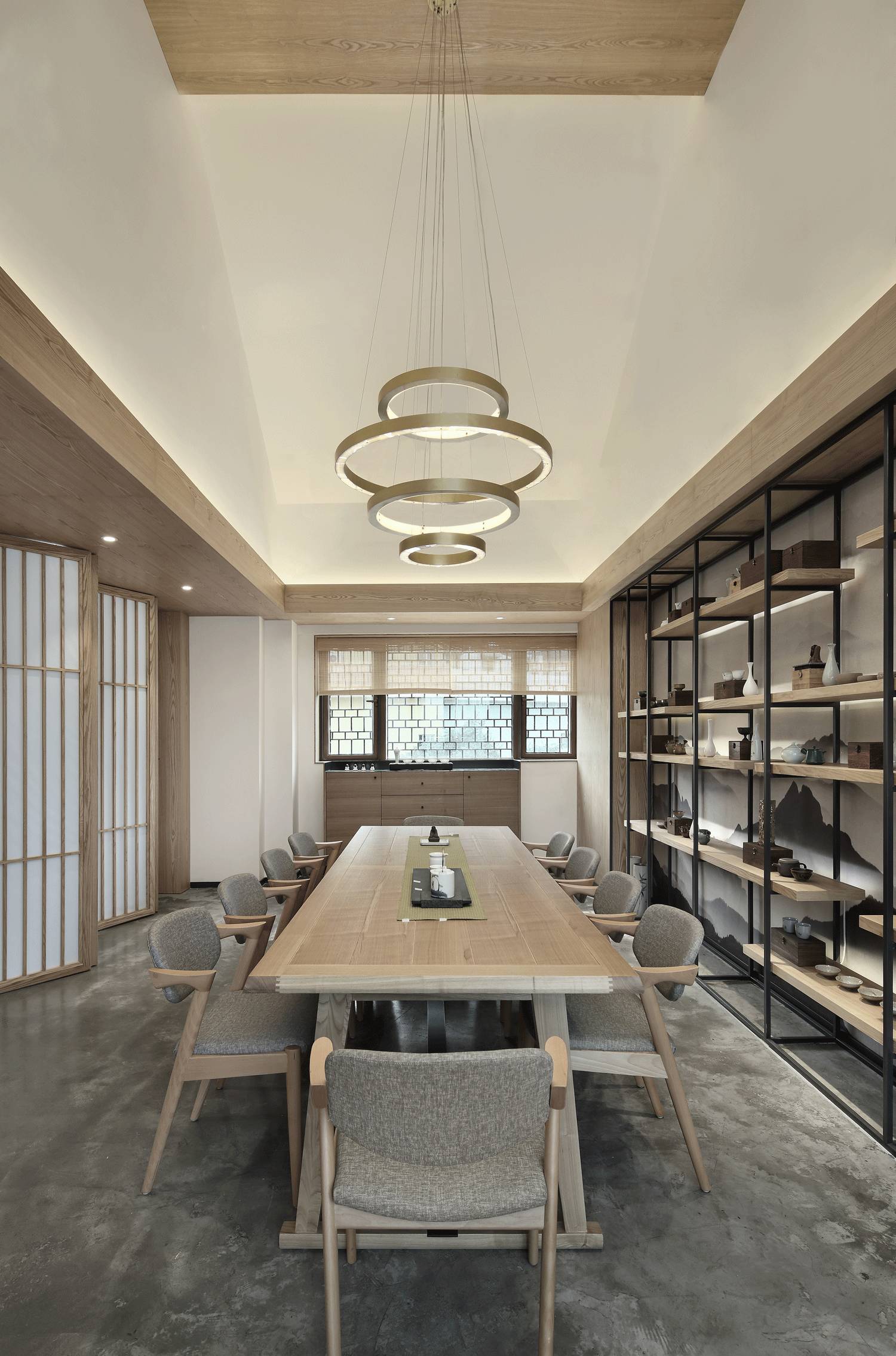 樸素安靜的禪意原木空間，中式裝修造景藝術(shù)