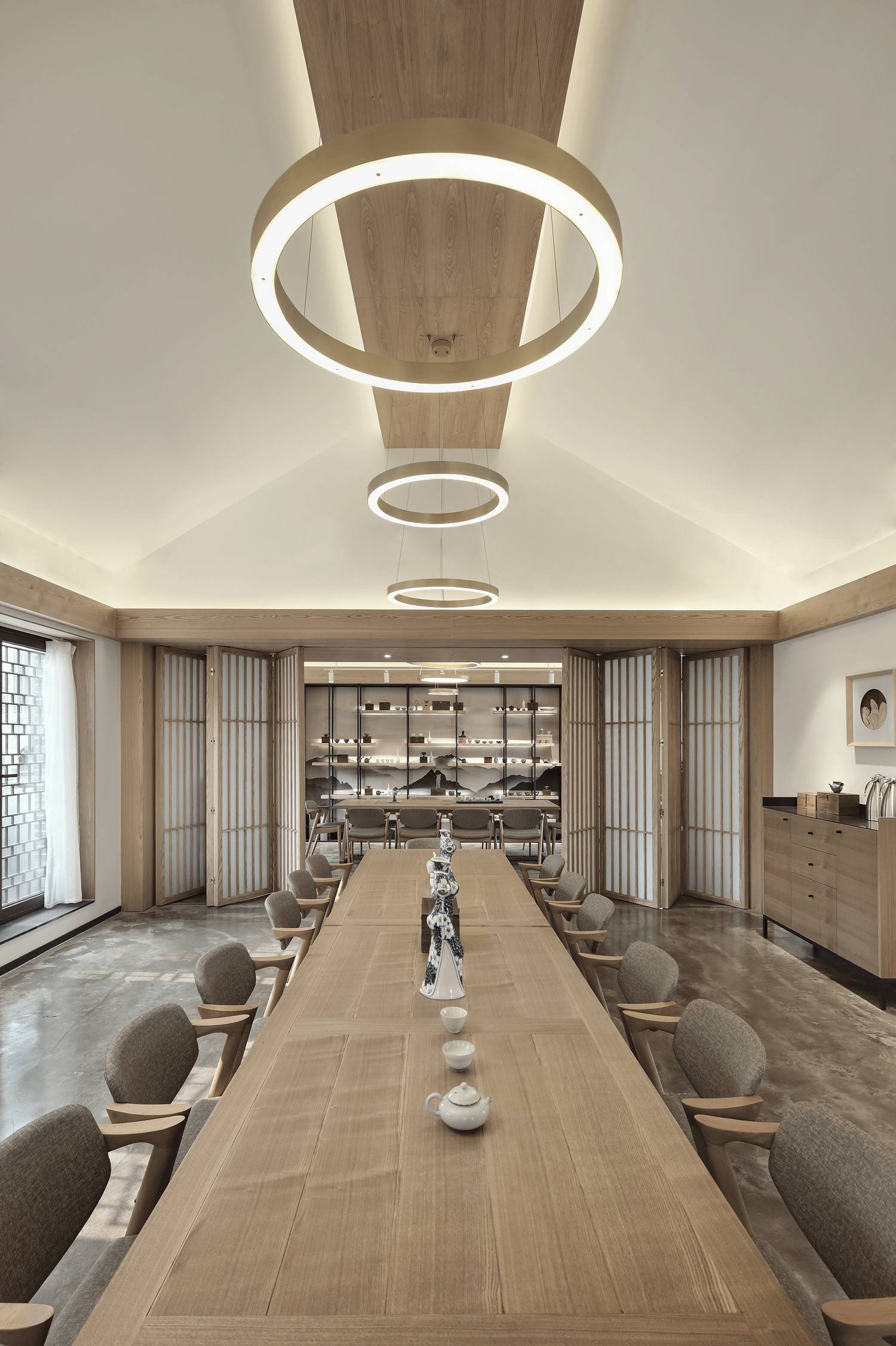 樸素安靜的禪意原木空間，中式裝修造景藝術(shù)