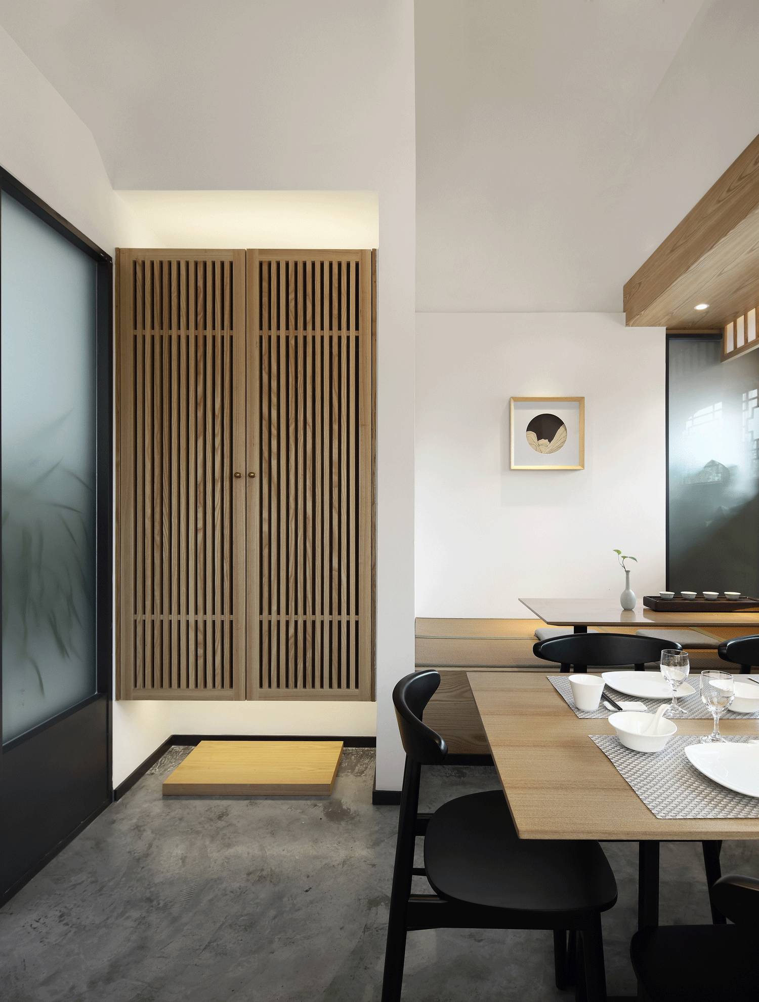 樸素安靜的禪意原木空間，中式裝修造景藝術