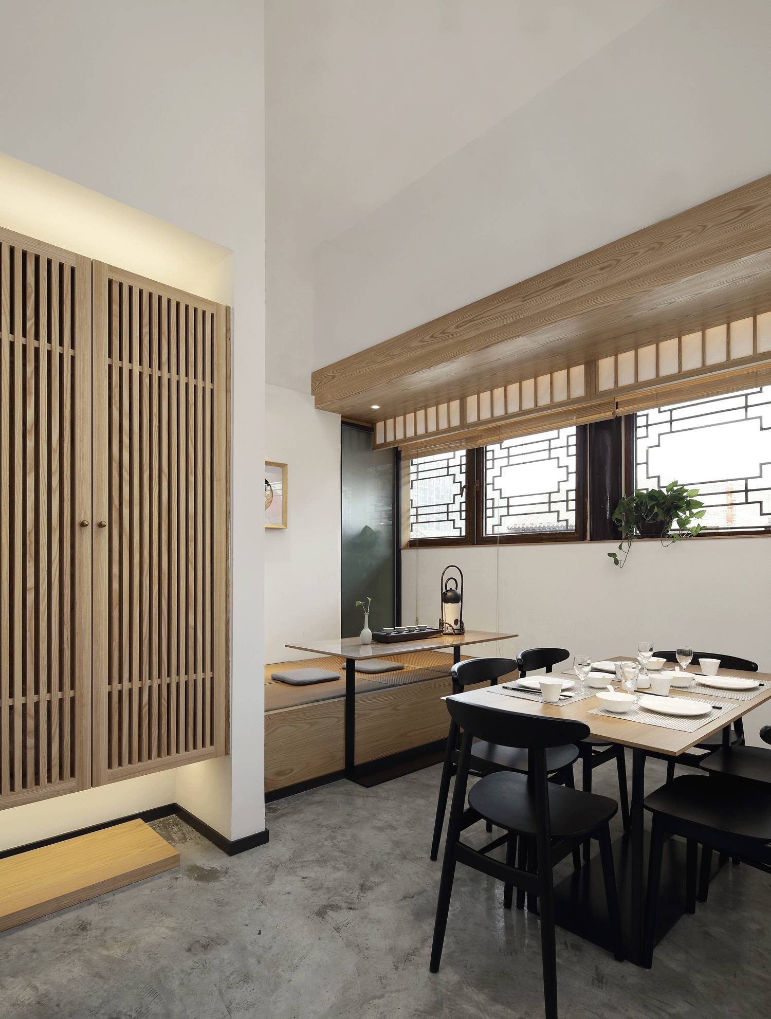 樸素安靜的禪意原木空間，中式裝修造景藝術