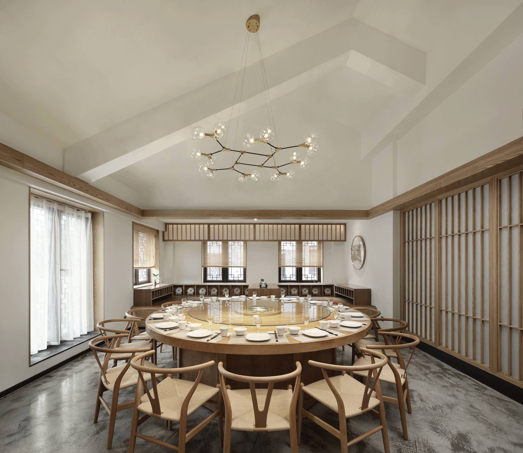 樸素安靜的禪意原木空間，中式裝修造景藝術(shù)