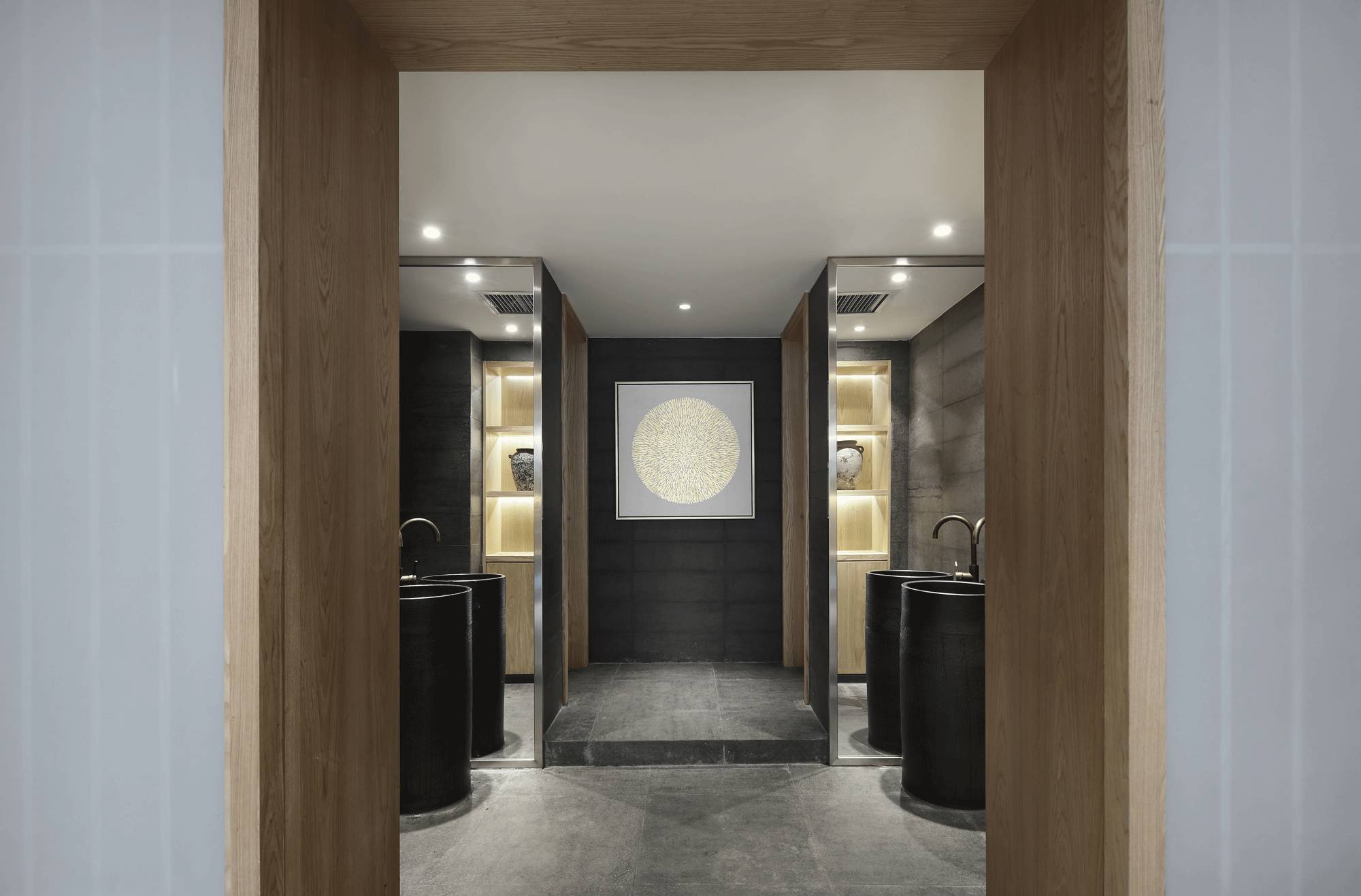 樸素安靜的禪意原木空間，中式裝修造景藝術(shù)