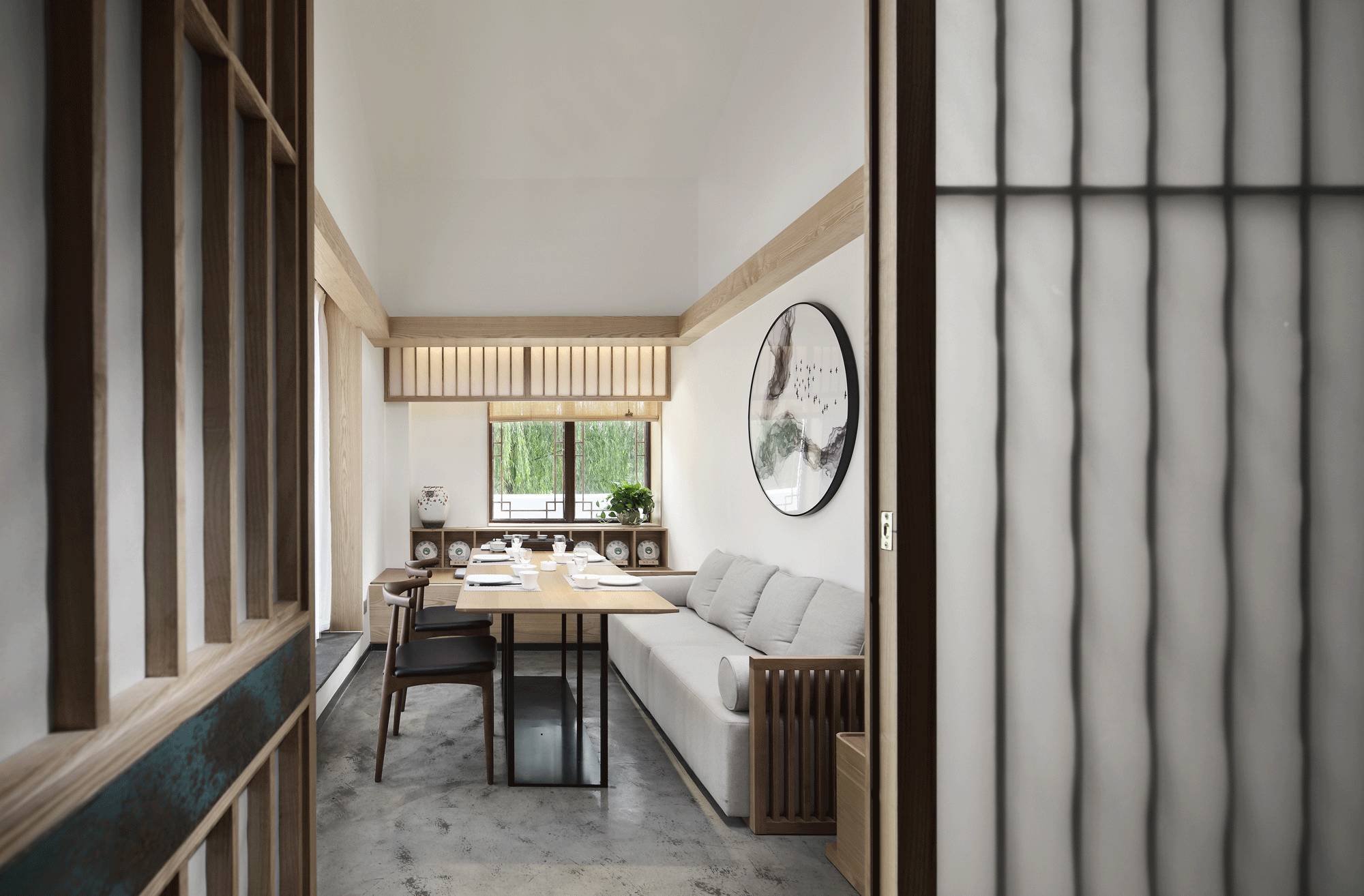 樸素安靜的禪意原木空間，中式裝修造景藝術(shù)