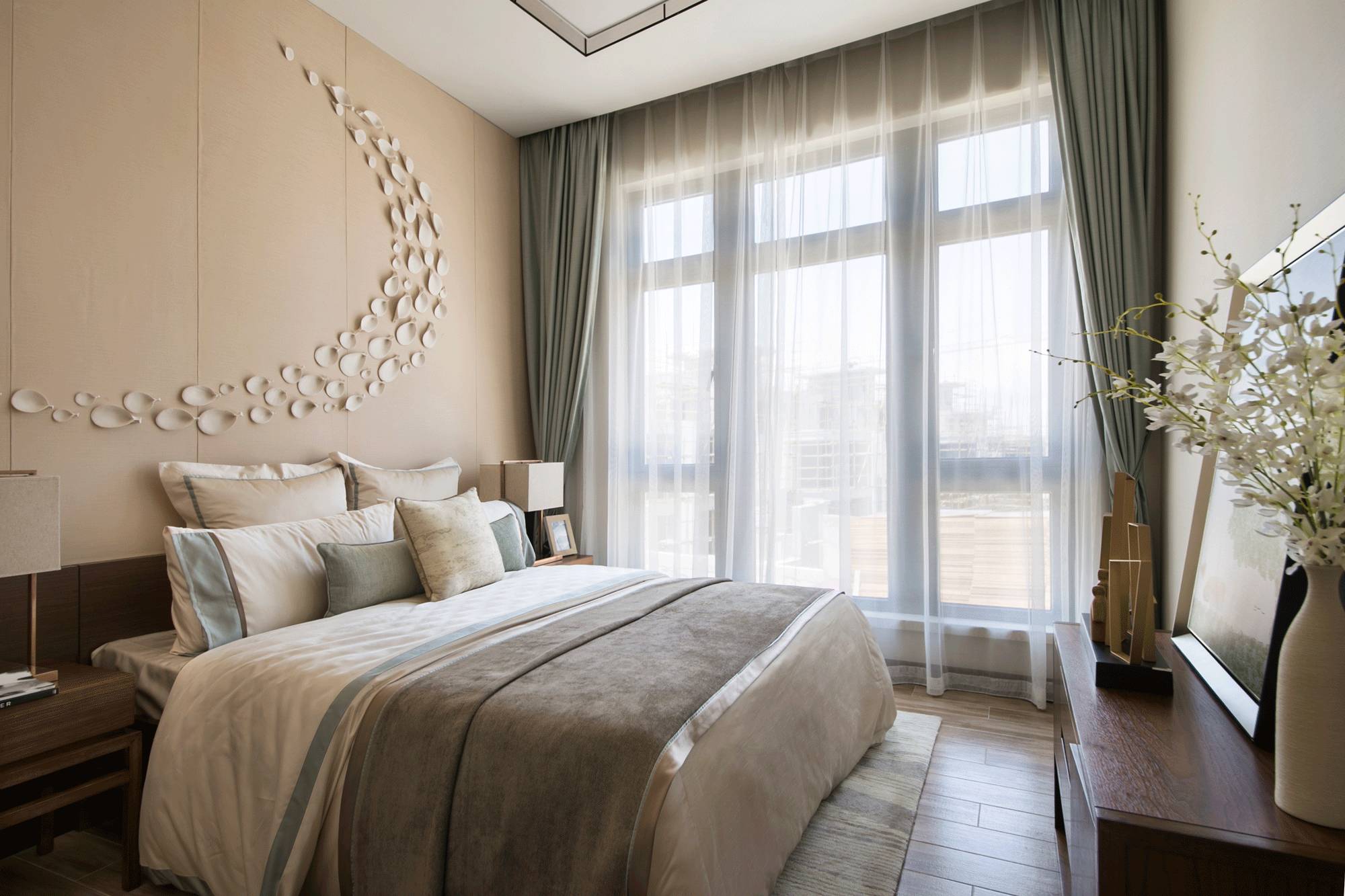 茶·時(shí)光的故事，290㎡典雅新中式裝修設(shè)計(jì)