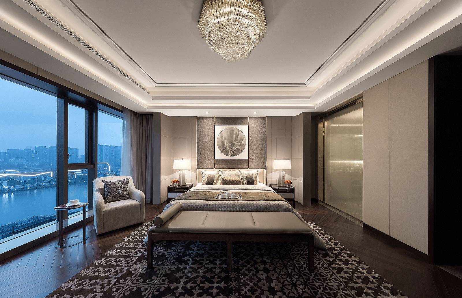 新中式設(shè)計(jì)中，臥室的運(yùn)用與表現(xiàn)