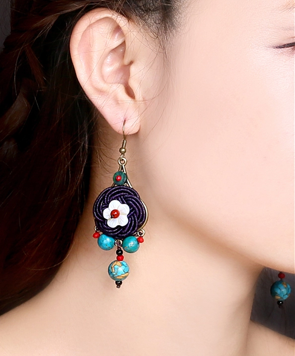 家佳樂文學手工耳環(huán)民族風編織耳環(huán)