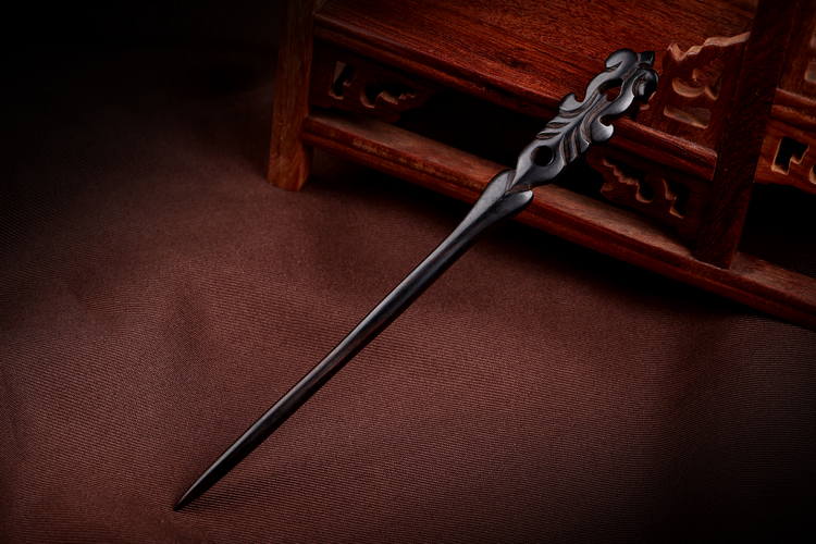 手工復(fù)古典家佳樂文學(xué)黑檀木發(fā)簪木質(zhì)簪子