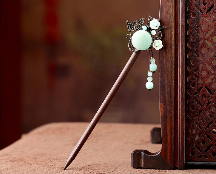 手工古典木簪古風(fēng)頭飾簪子