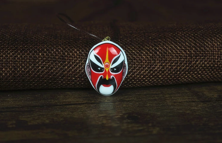 家佳樂(lè)文學(xué)京劇臉譜陶瓷吊墜手工項(xiàng)鏈