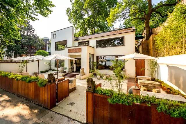 青桐·青竹茶舍，茶香縹緲靜賞西湖