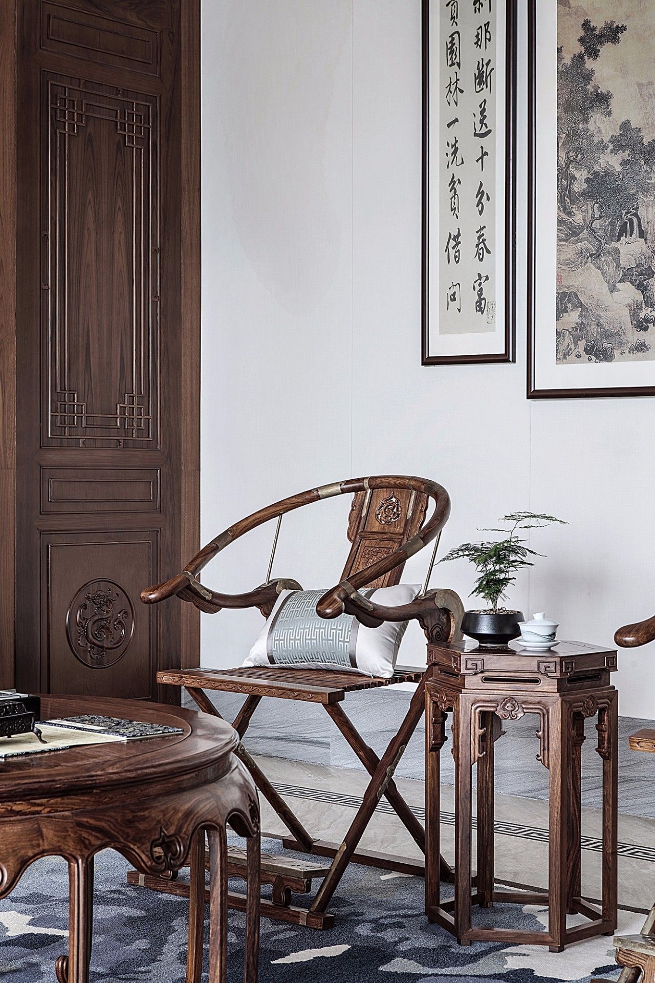 龍光御海天禧別墅樣板房，高端大氣的新中式豪