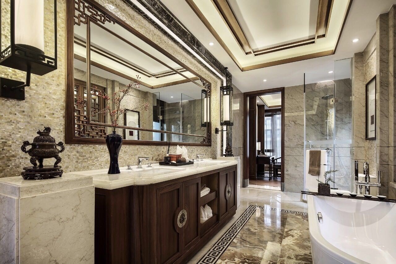 龍光御海天禧別墅樣板房，高端大氣的新中式豪