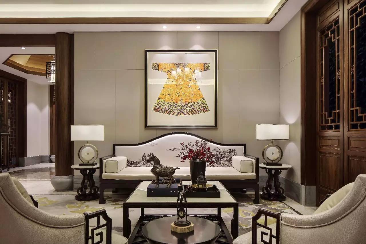 龍光御海天禧別墅樣板房，高端大氣的新中式豪