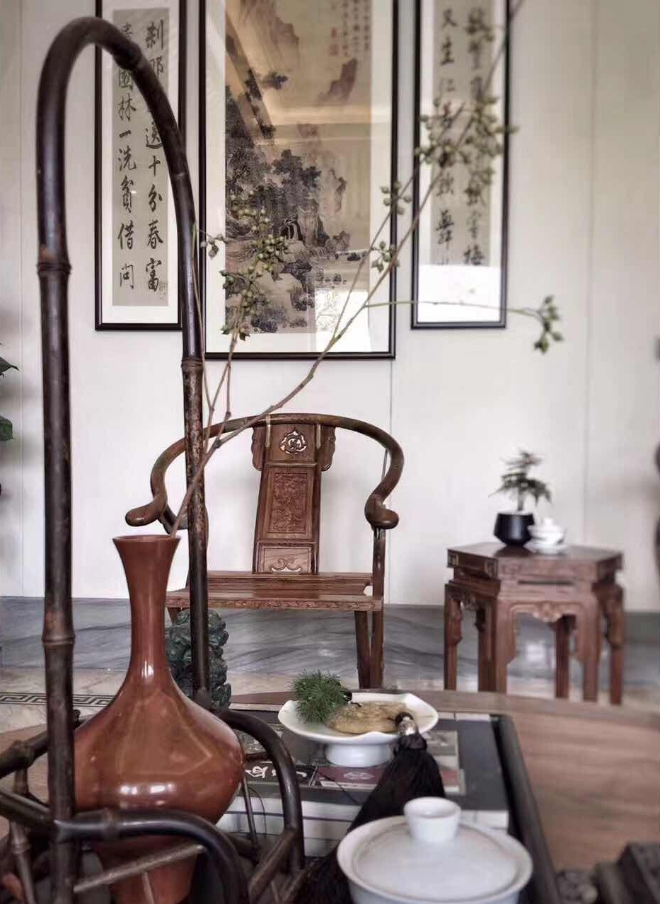 龍光御海天禧別墅樣板房，高端大氣的新中式豪