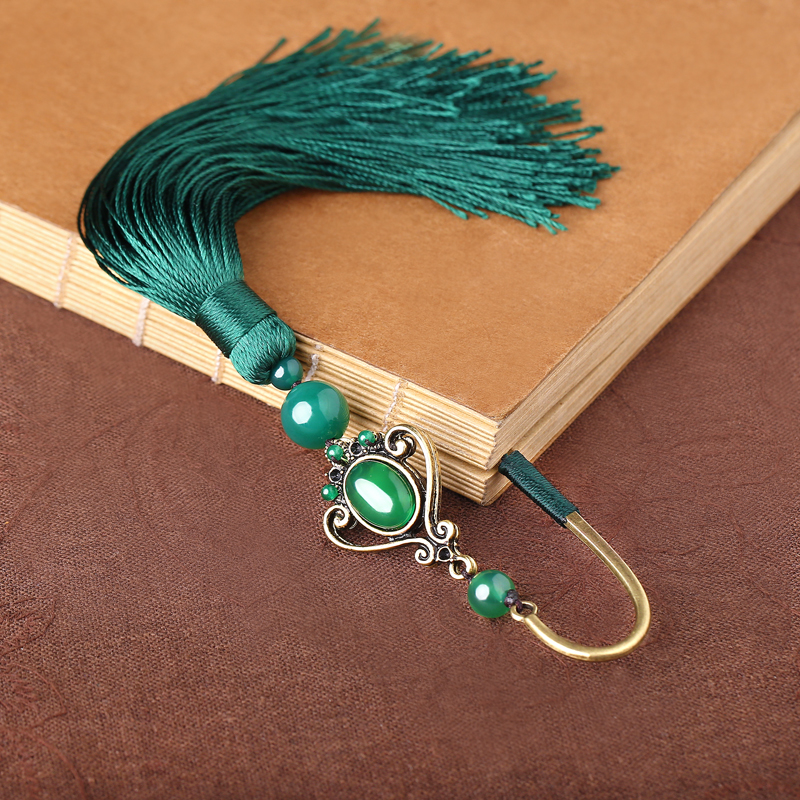 家佳樂文學古典創(chuàng)意金屬精致流蘇書簽