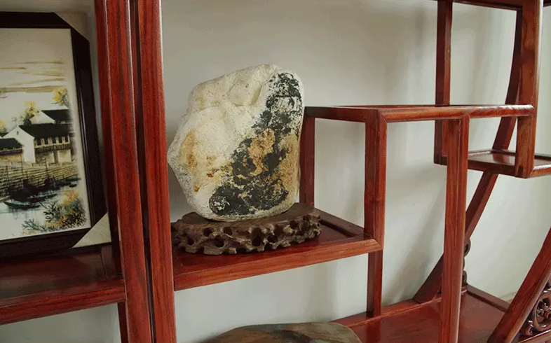 南榆木木展示架，中式古典實木隔斷博古架