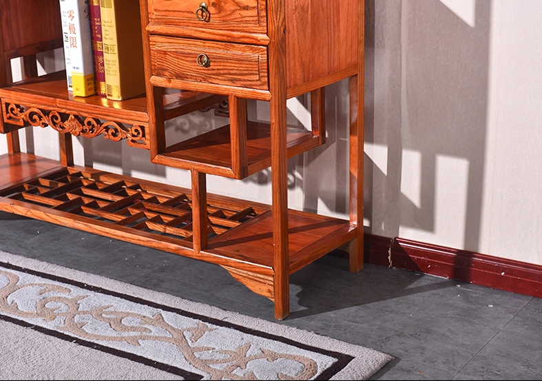 明清古典實木博古架，中式博古架隔斷