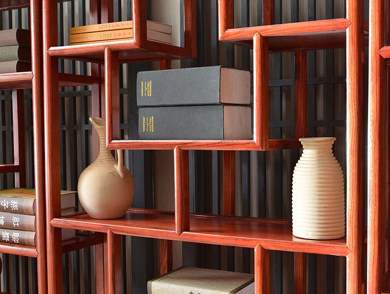 明清古典家具，實(shí)木南榆木中式博古架