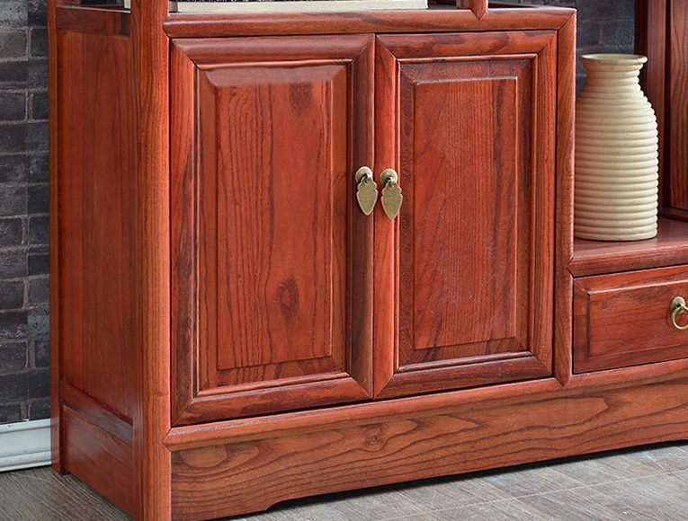 明清古典家具，實(shí)木南榆木中式博古架