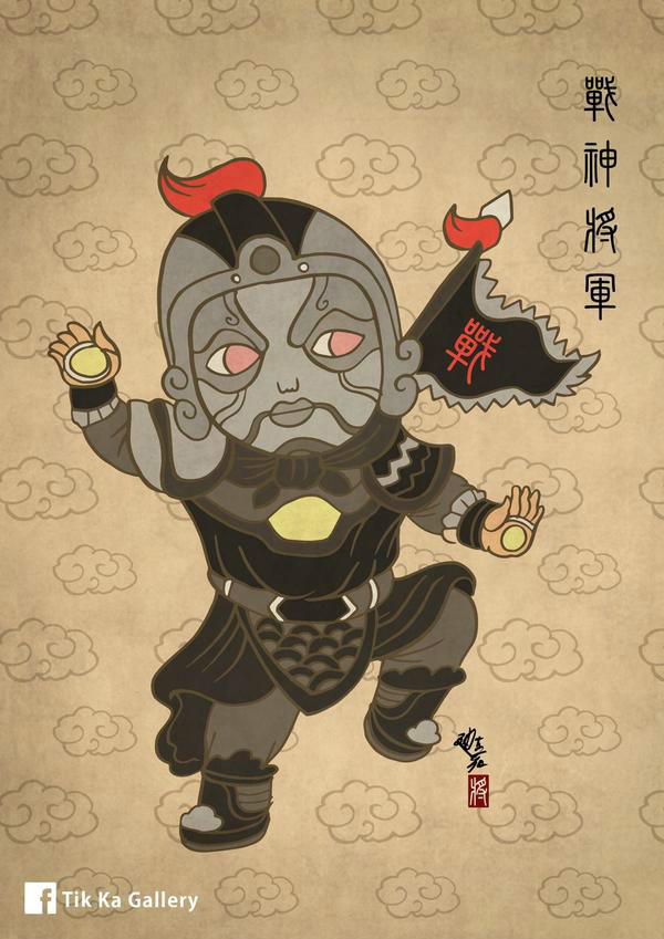 用國劇風重新詮釋復仇者聯(lián)盟插畫欣賞