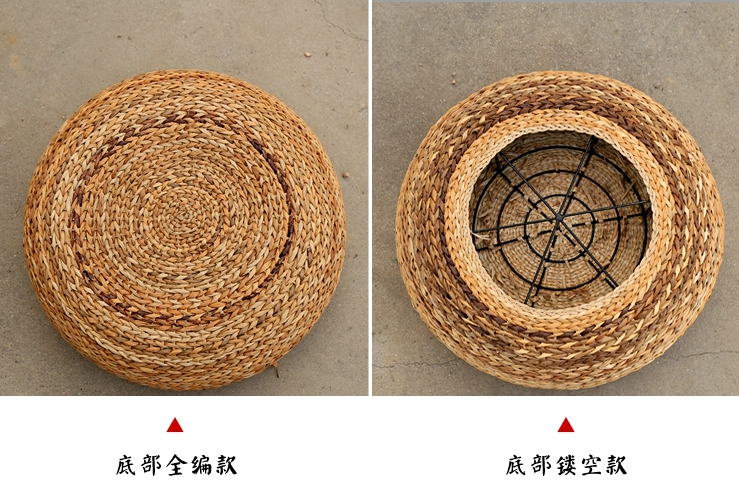 圓形中式草編蒲團坐墊 茶道打坐佳品