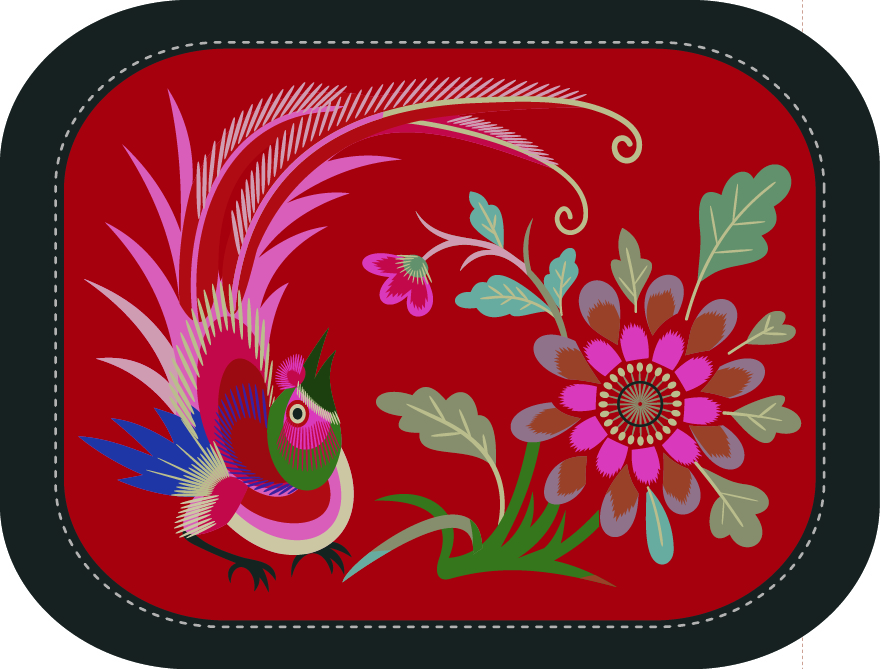 精美的鳥(niǎo)語(yǔ)花香系列刺繡圖案