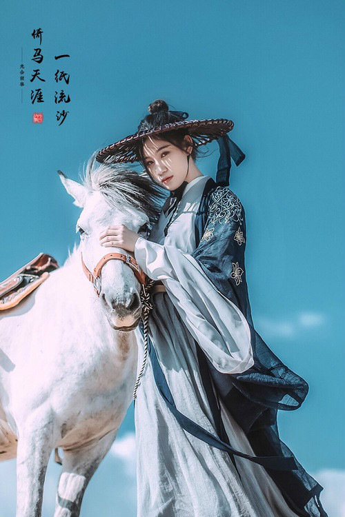 一紙流沙·倚馬天涯，古裝人像攝影