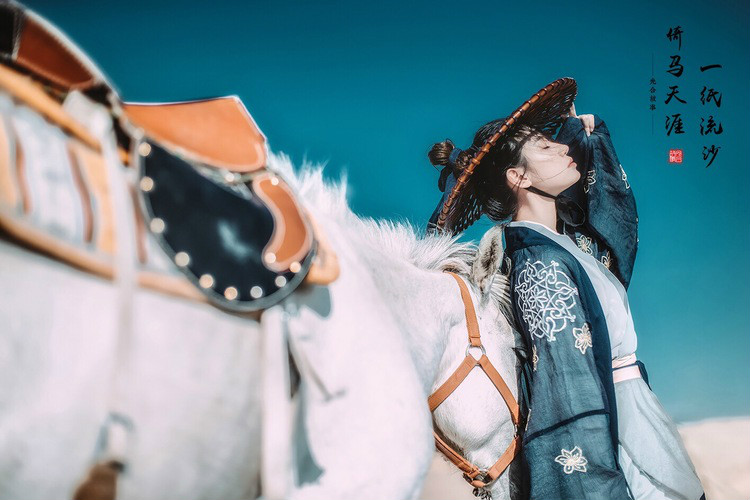 一紙流沙·倚馬天涯，古裝人像攝影