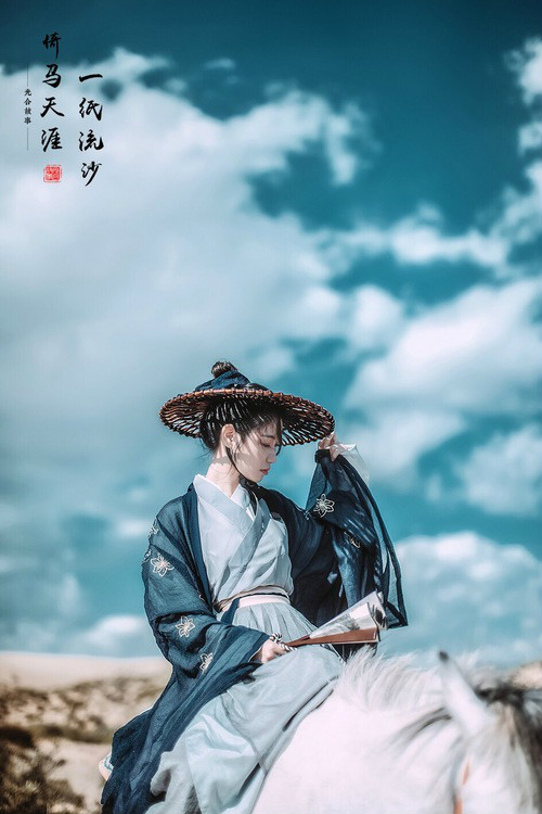 一紙流沙·倚馬天涯，古裝人像攝影
