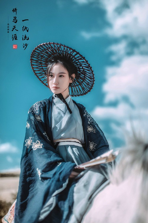一紙流沙·倚馬天涯，古裝人像攝影