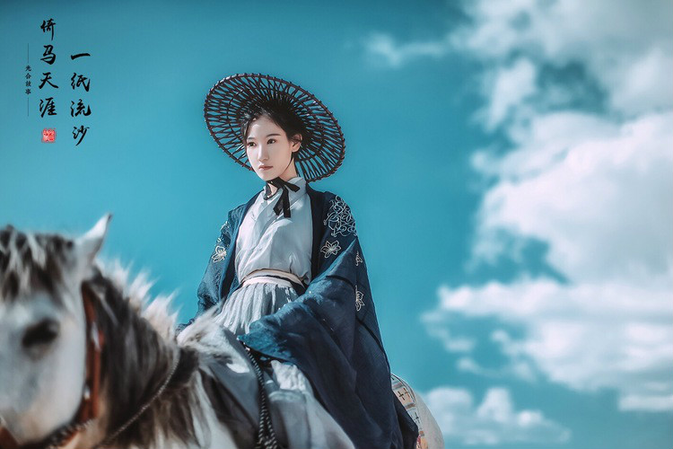 一紙流沙·倚馬天涯，古裝人像攝影