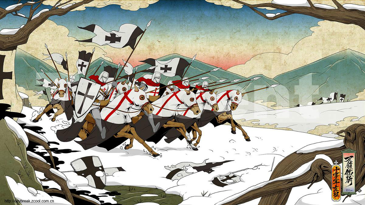 《刀鋒鐵騎》長卷，精美插畫