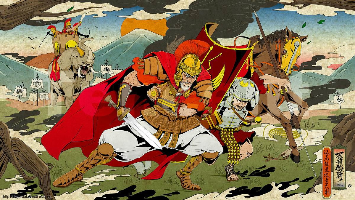 《刀鋒鐵騎》長卷，精美插畫