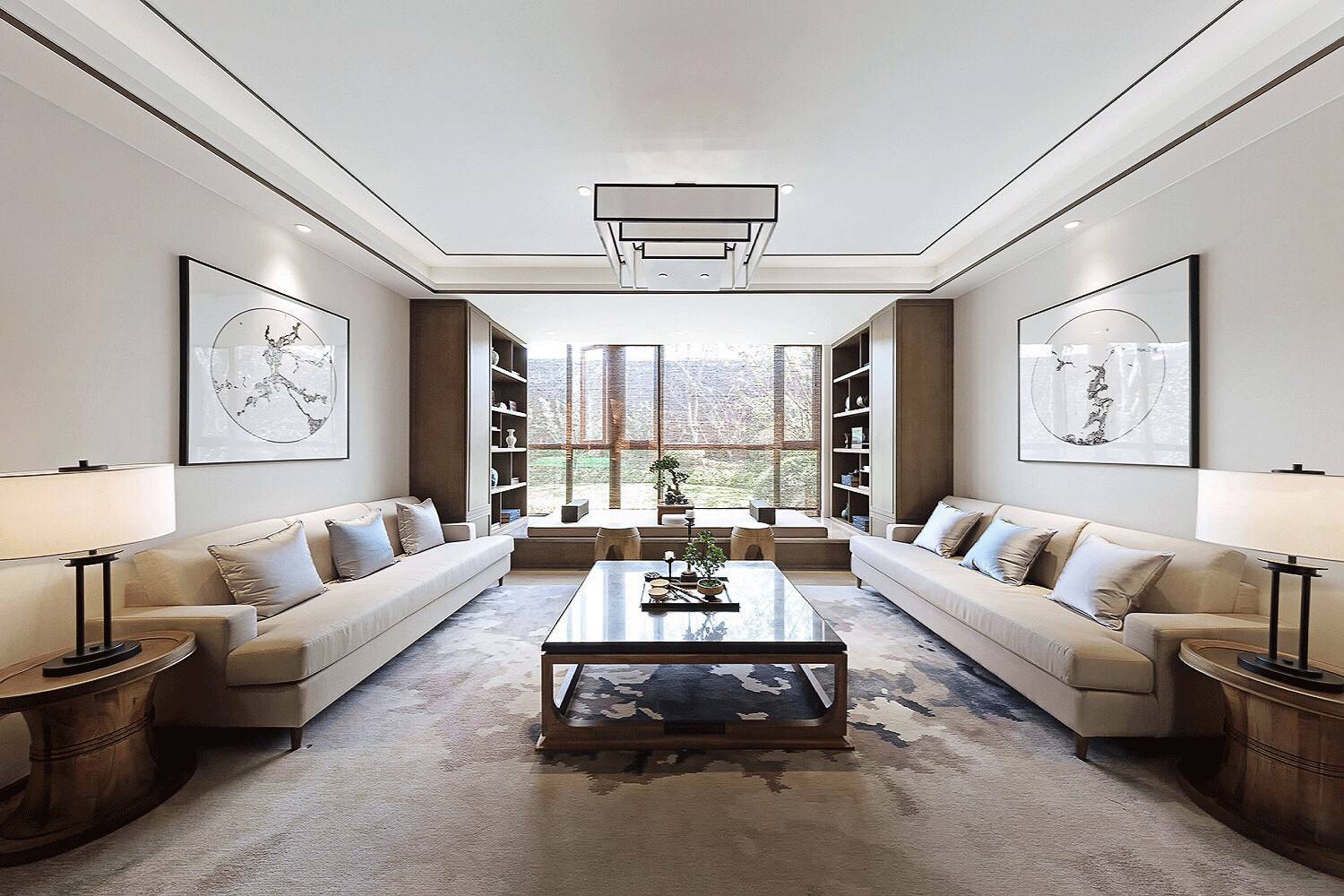 裝修設(shè)計：新中式客廳最有范的待客之道！